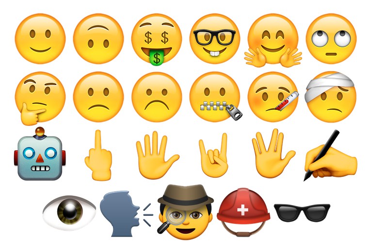iOS 9.1 Smileys and People emojis