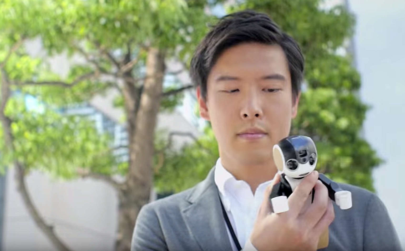 This guy has traded in his smartphone for a RoBoHon.