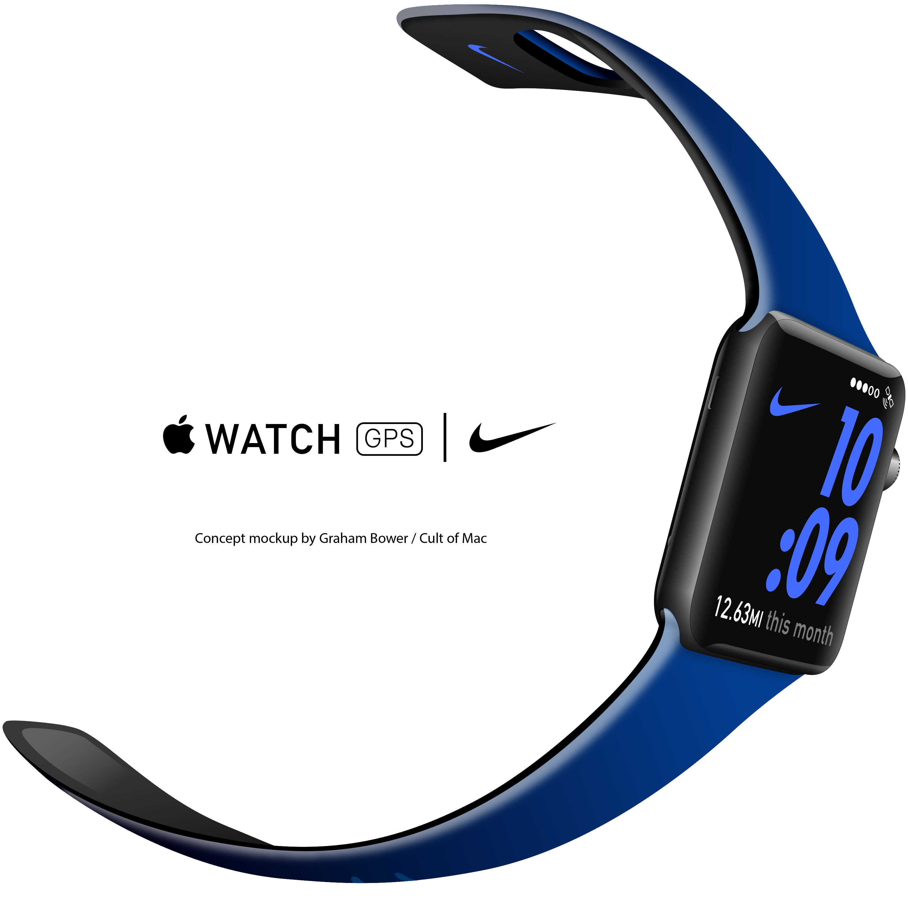 Concept mockup: If Nike made bands for Apple Watch