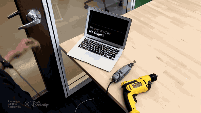 This hack uses electromagnetic signals to detect objects.