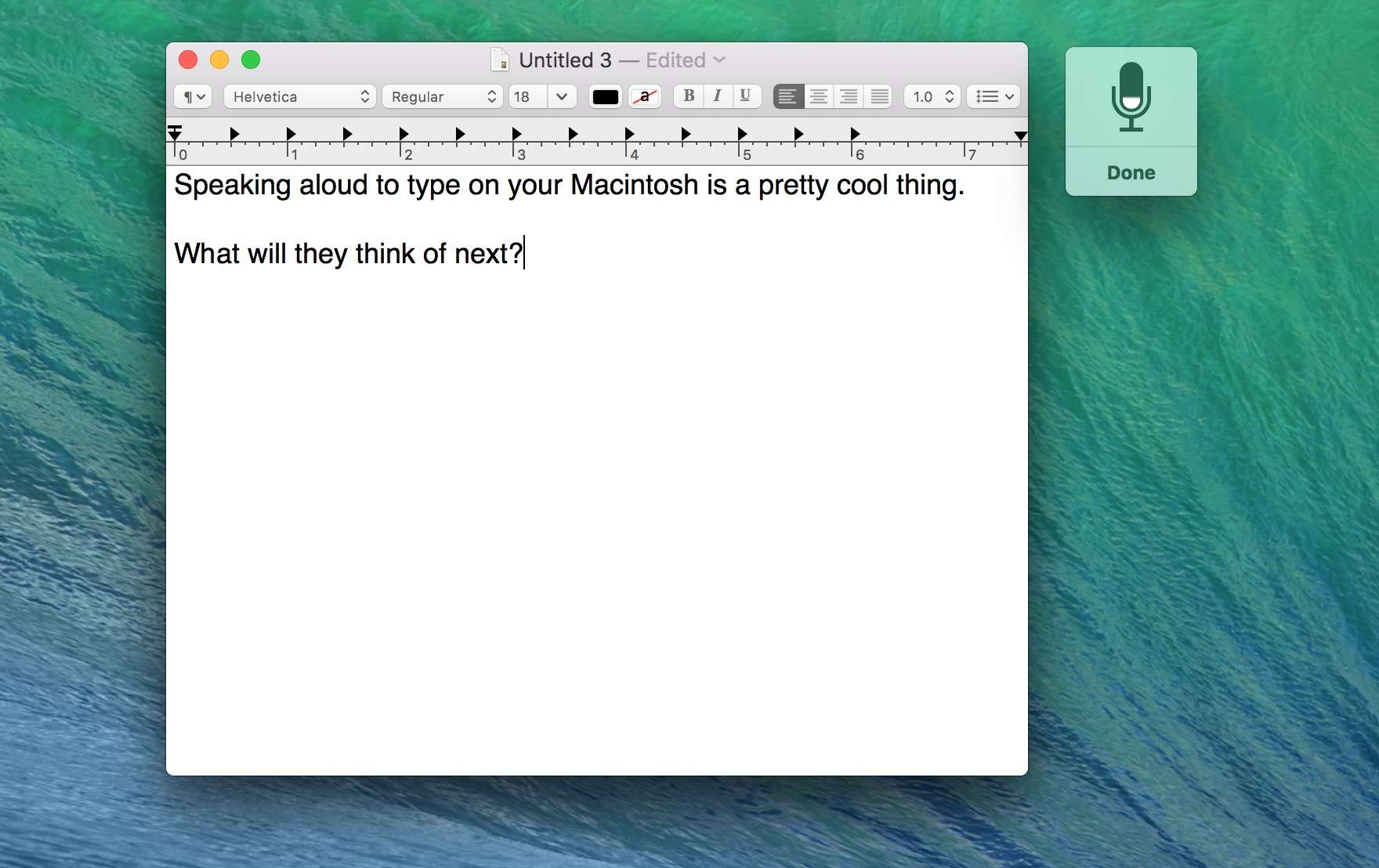 Ah, dictation on your Mac. What could be better?