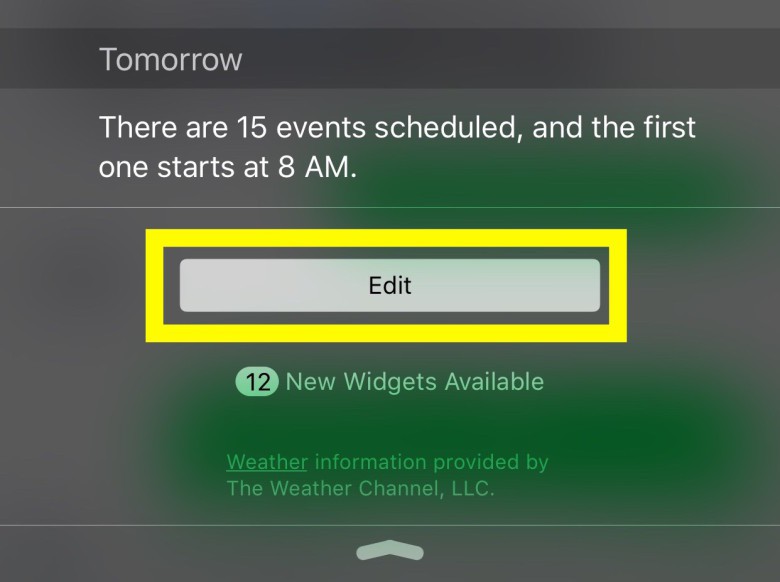 Add and remove widgets here.