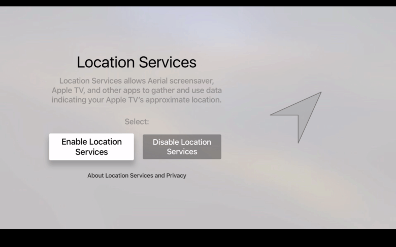Let Apple know where you are, even if it's just in your living room. 