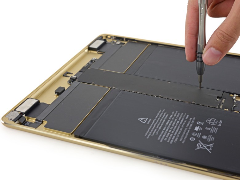 iPad Pro teardown EMI shielding