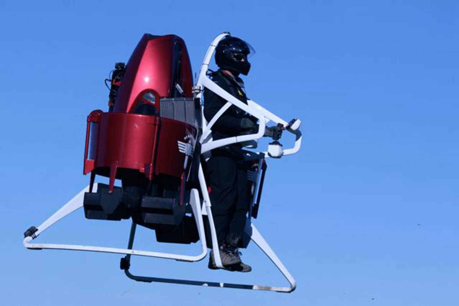 The Martin Jetpack can stay in the air for 30 minutes.