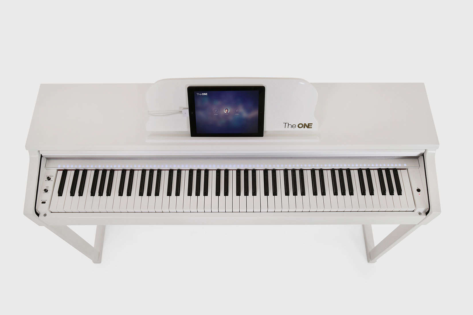 The smart piano also comes in classic white and the company also offers a portable keyboard.