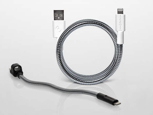 This pair of metal-sheathed Lightning cables are built to withstand almost anything.