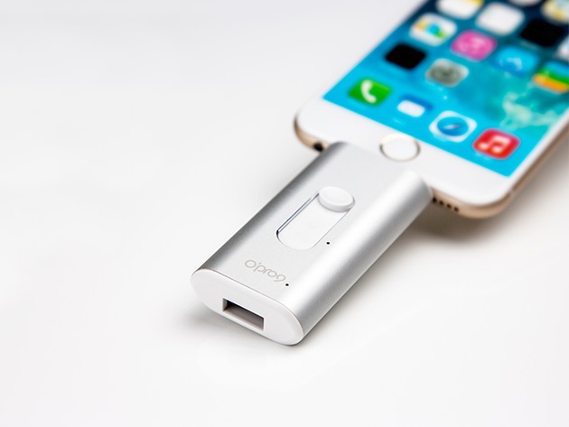 This two-way thumb drive adds an additional 32 gigs to your iPhone.