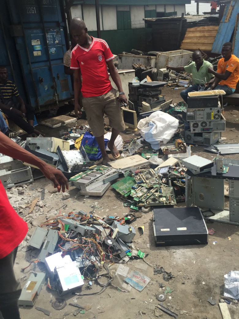 Much of the world's e-waste ends up in Accra, Ghana.