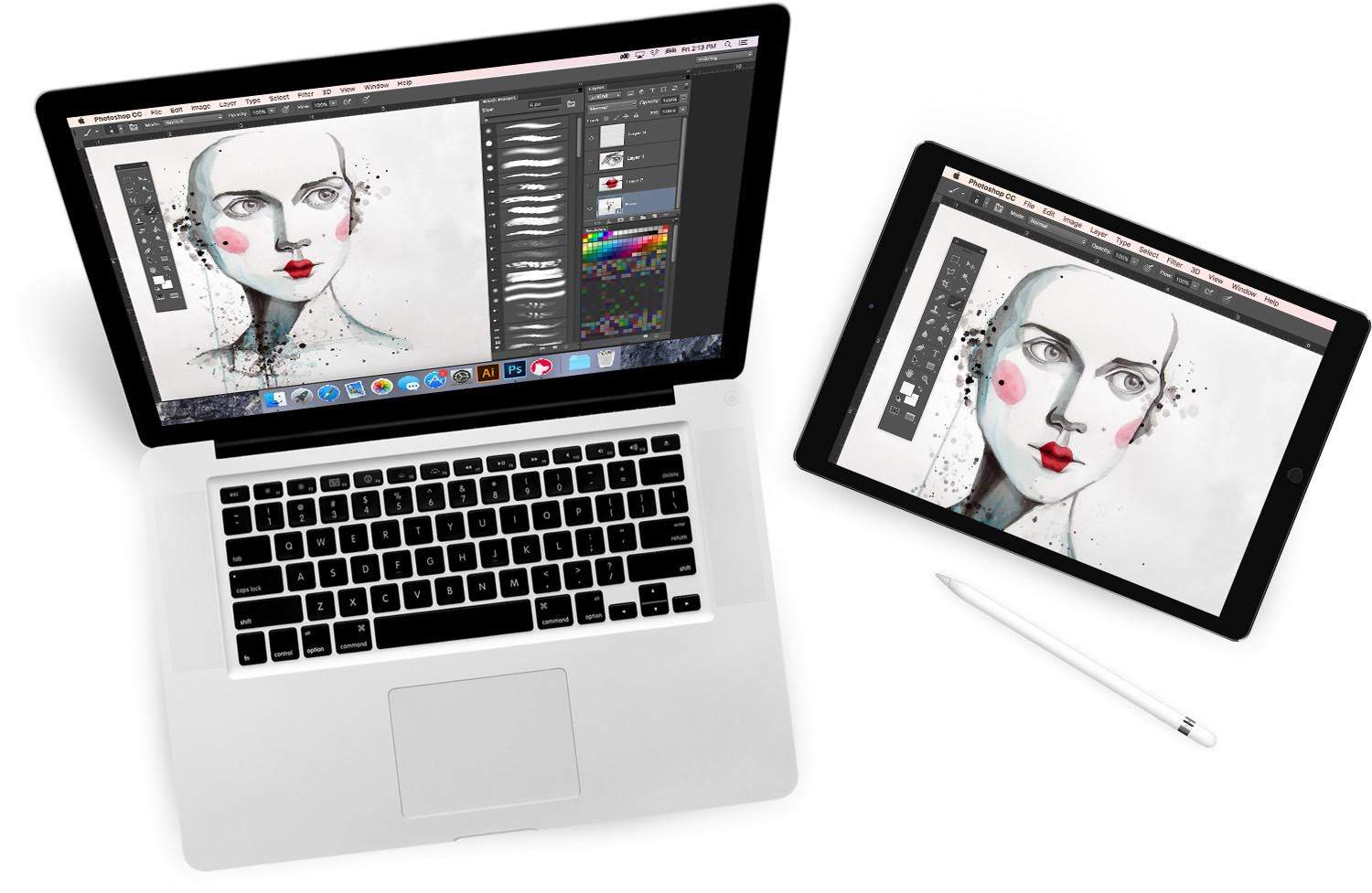 Draw on your Mac via your iPad Pro. Slick!