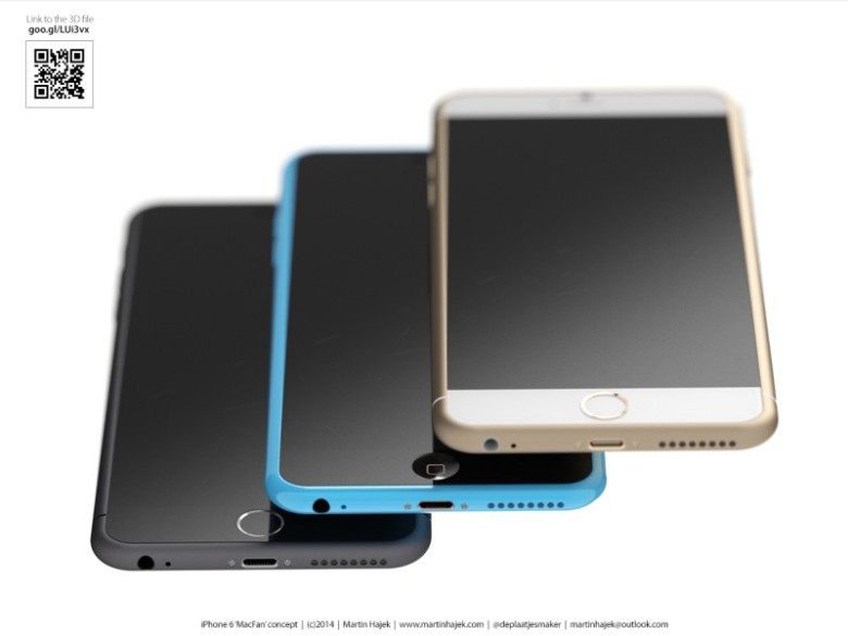 A concept rendering of the iPhone 6c.