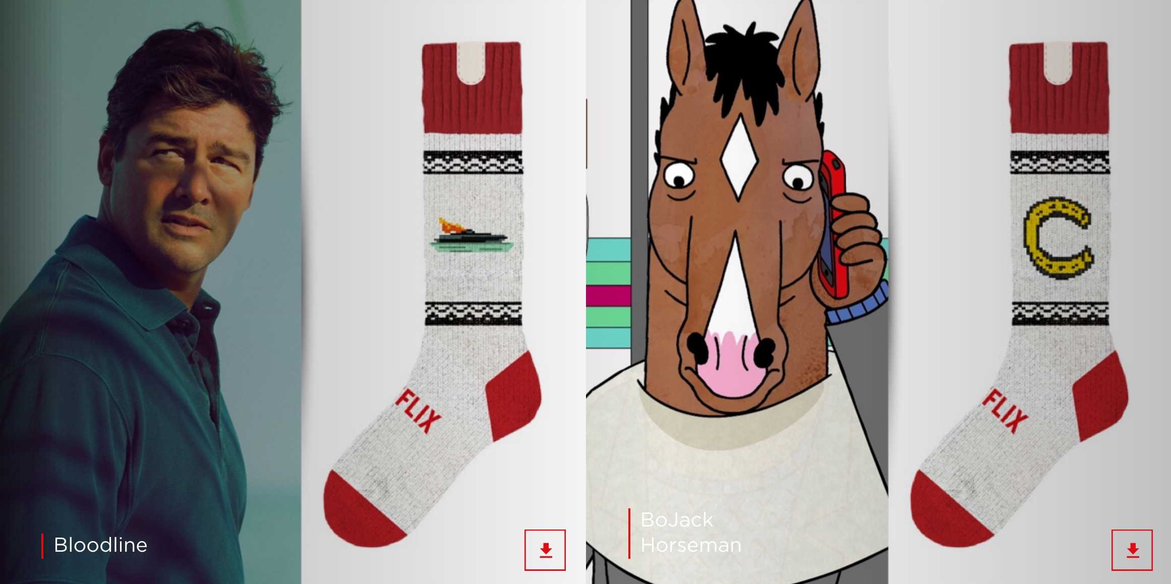 With socks like these, you'll be the hit of any Netflix party.
