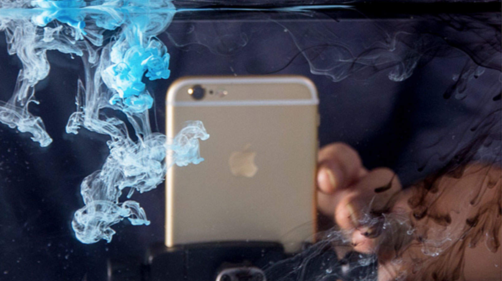 Artist Lu Jun of China photographs ink interacting with water. He then converts his iPhone photos on an iMac into fluid landscapes.