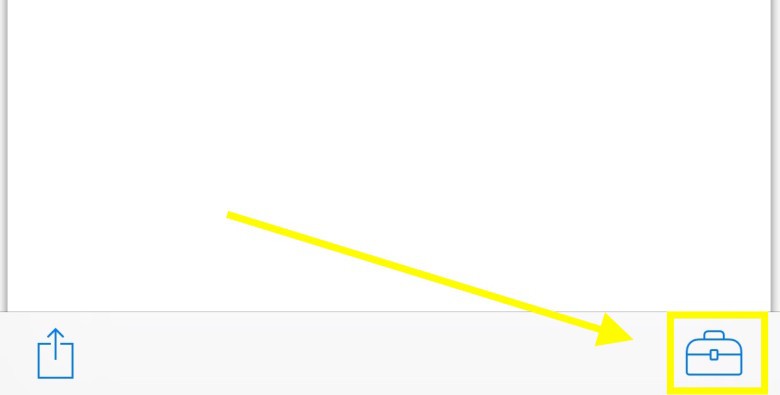 Toolbox Tap here to get to the Markup screen.