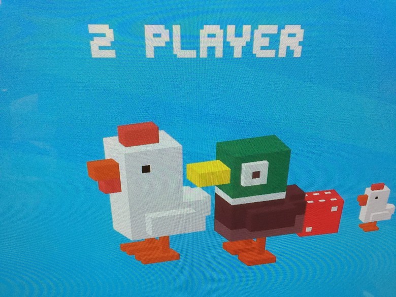 2 player magic on the Apple TV with Crossy Road.