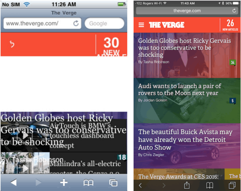 Nine years later, the original iPhone is still pretty great at rendering the modern web...  except when it isn't.