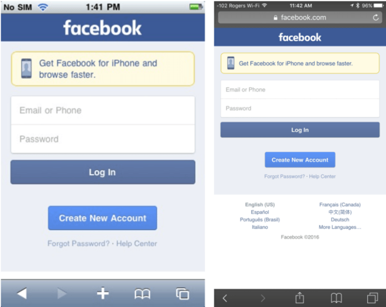 Facebook still renders perfectly on iOS 3.1.3.