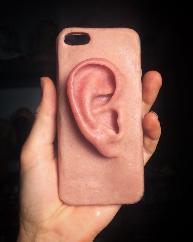 Creepy phone case by Sarah Sitkin