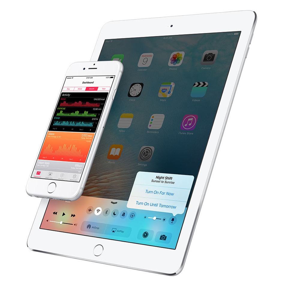 This official Apple image might prove Night Shift will be part of Control Center.