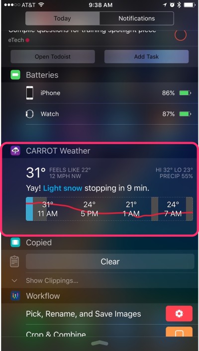 CARROT offers beautifully put together weather info, with an attitude.