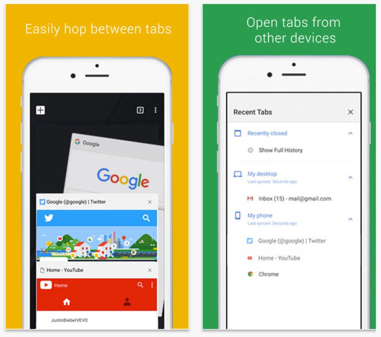 Google says Chrome users on iOS will like the way the update performs.