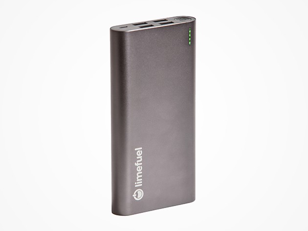 This powerful portable battery will charge up to four devices at once in half the time.
