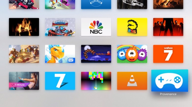 Launch Provenance from your Apple TV home screen.