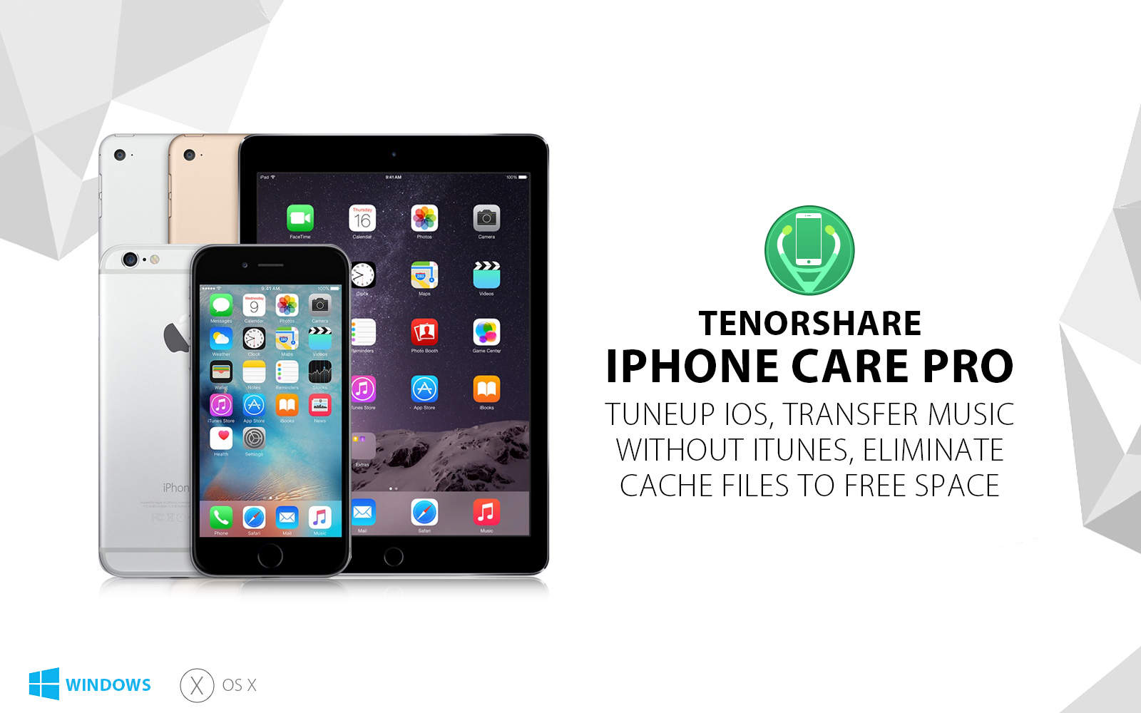 iPhone Care Pro is Tenorshare's full-spectrum toolkit for any iOS device.
