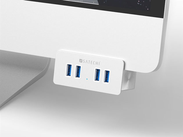 Many USB devices, too few ports? Instantly clamp on 4 extra USB 3.0 ports to your computer.