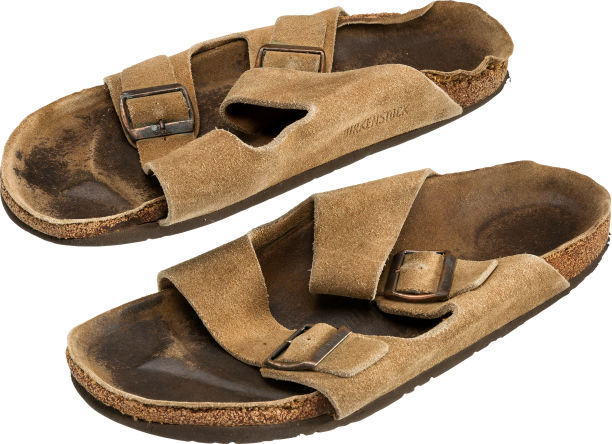These stinky old Birkenstocks from Steve Jobs's NeXT years sold for a pretty price at auction today.