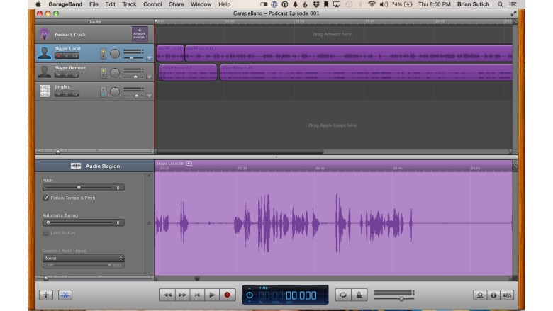 GarageBand is a simple tool to use that will get the job done for most.