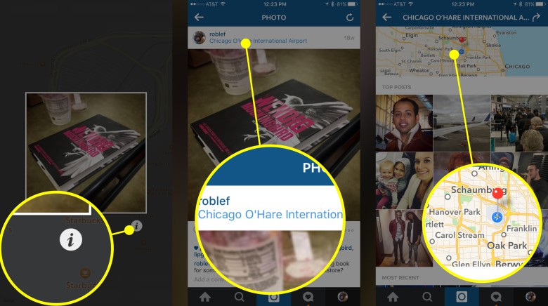 Use your own photos to find other snapshots near you.