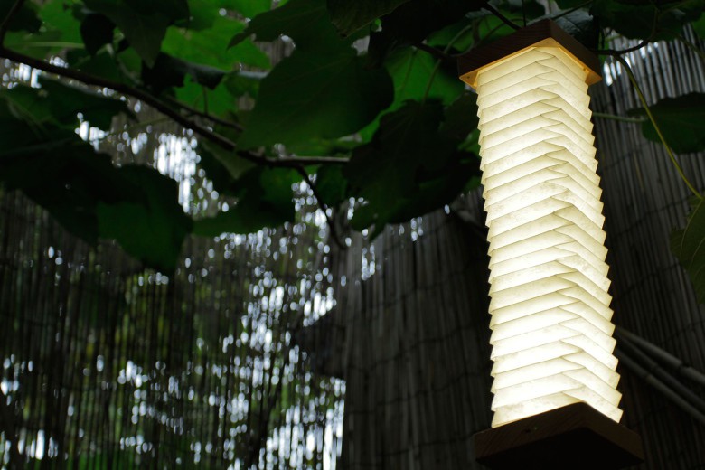 Orilamp Hang vertically to give it the feel of a traditional lantern.