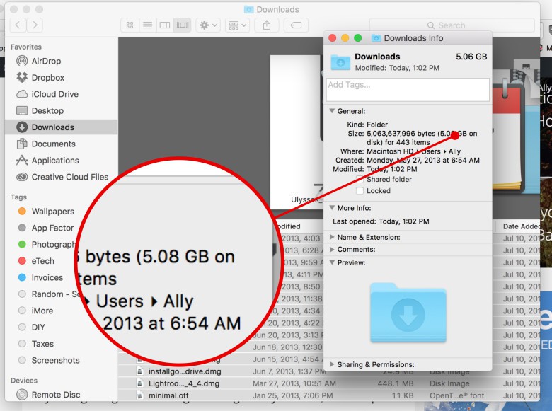 The Downloads folder on your Mac is one of the biggest culprits of wasted storage space.