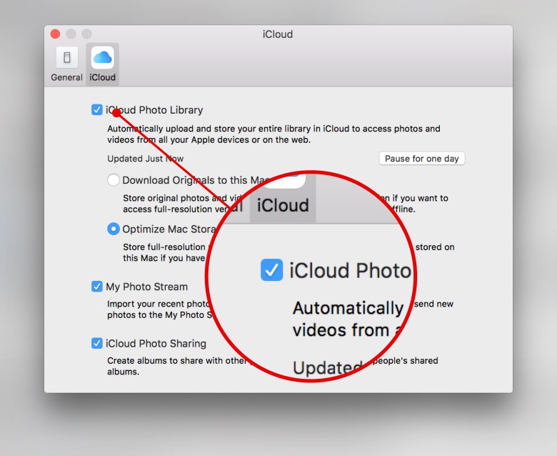 iCloud Photo Library allows you to stream media files instead of storing them locally.