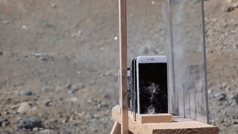 Iphone shot with ak-47