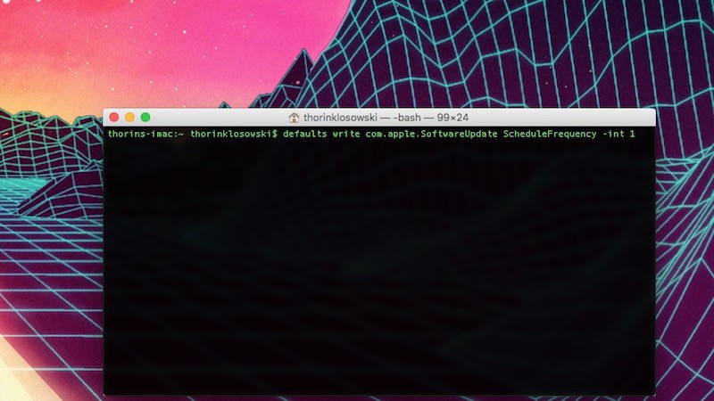 You're a Terminal command away from keeping your Mac updated more frequently.