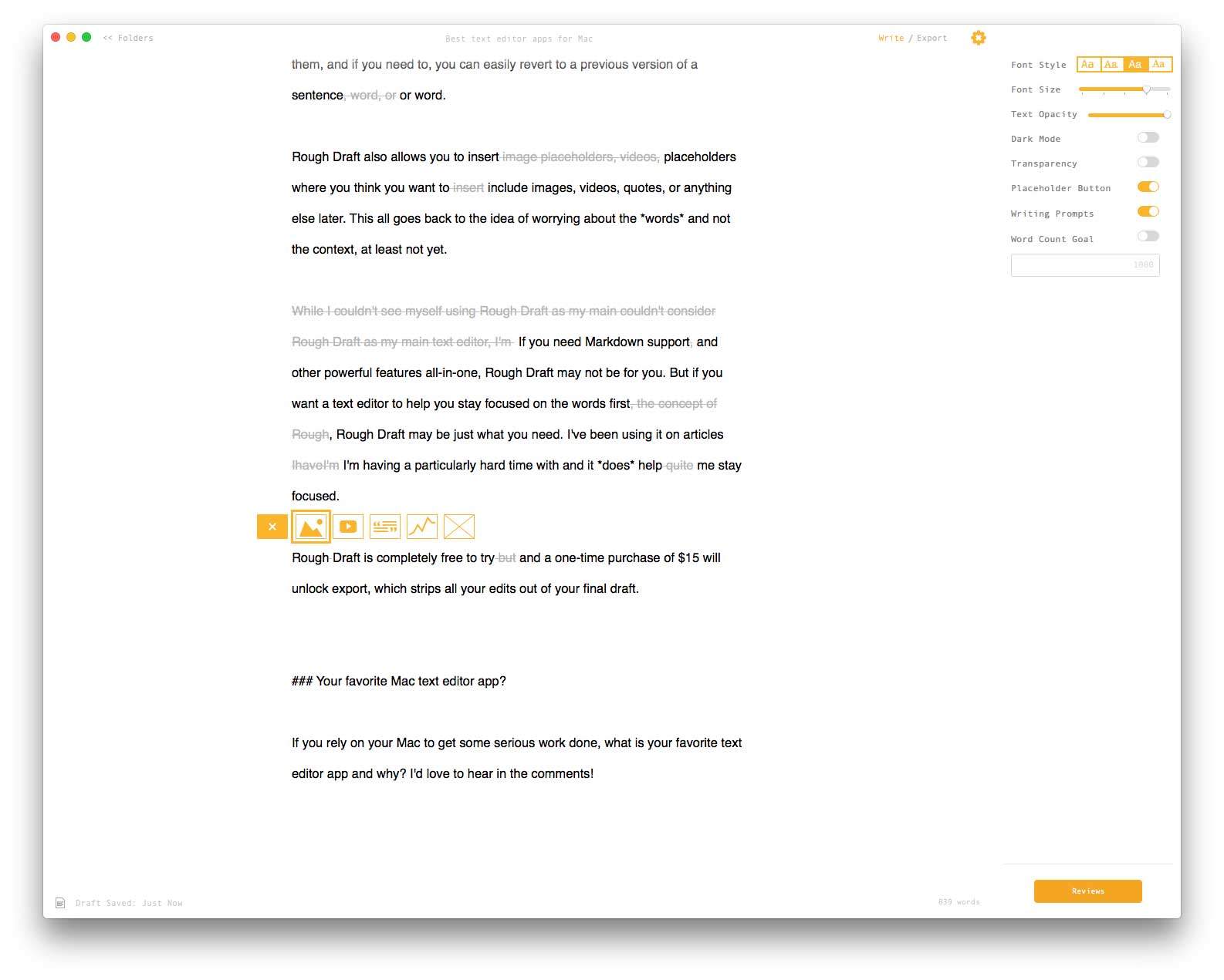 Review: Best text editor apps for Mac OS X