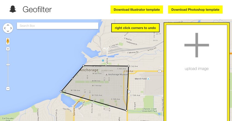 Grab a template and draw your geofence.