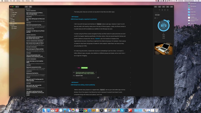 Review: Best text editor apps for Mac OS X