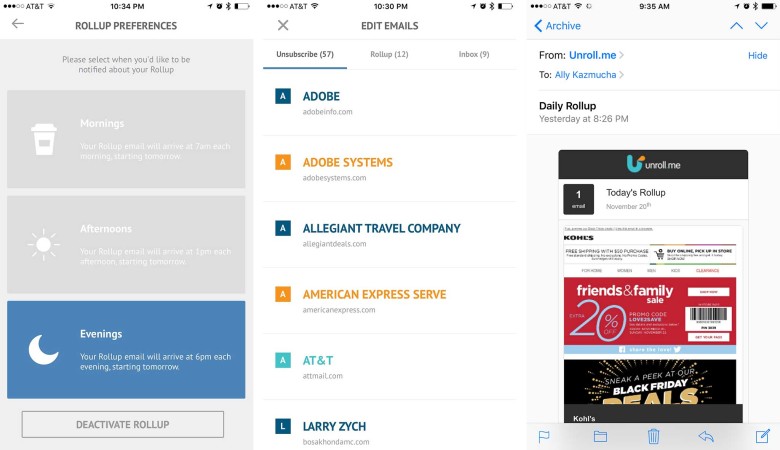 You can even choose what time you want your digest each day. And if you accidentally ditch a subscription, you can restore it at any time. 