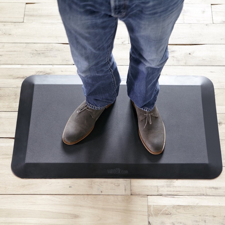 The VARIDESK standing desk mat offers more support than many other options.