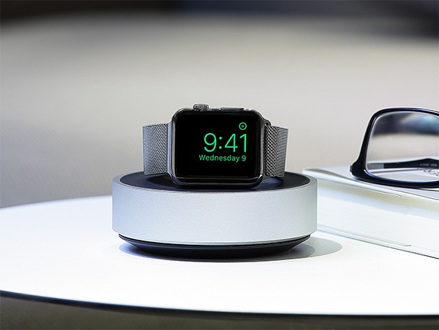 The HoverDock for Apple Watch is perfect for using Nightstand mode.