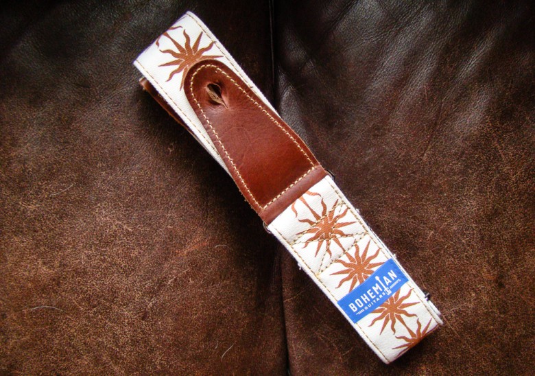 The included guitar strap is all kinds of great.