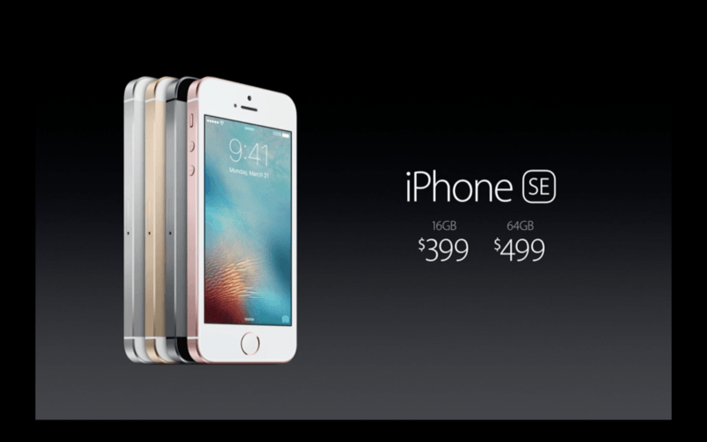 iPhone SE pricing