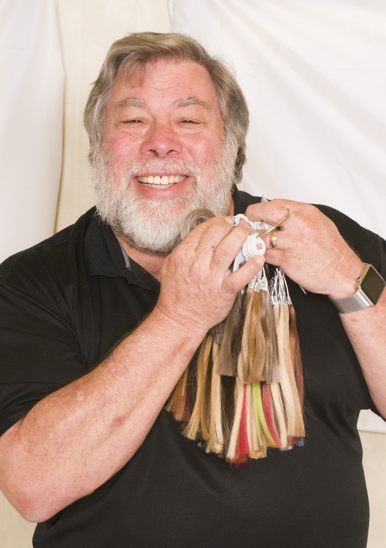Steve Wozniak wax sculpture hair match