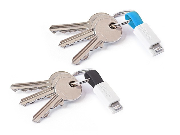 The world's smallest keyring cable for charging and data transfer.