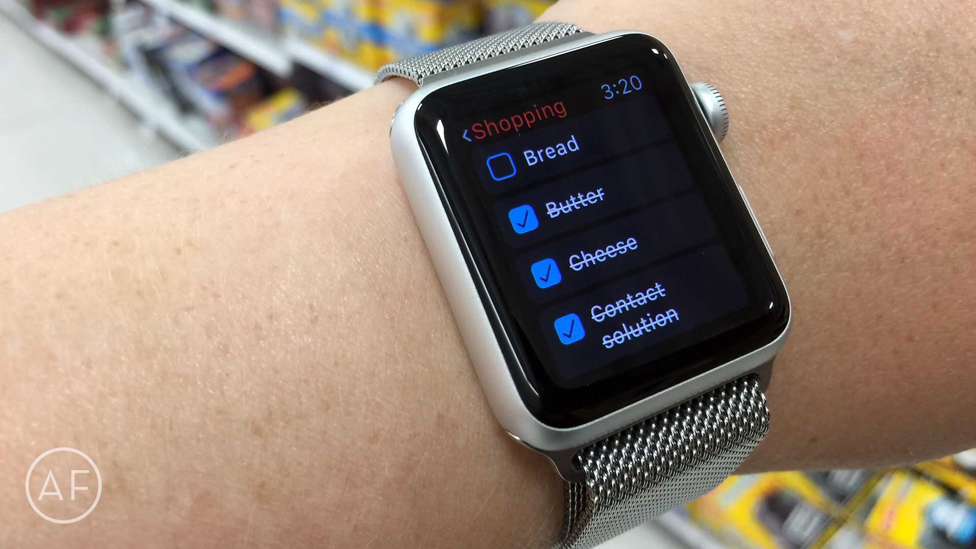 If you have an Apple Watch, Fantastical 2 makes managing grocery lists super simple!