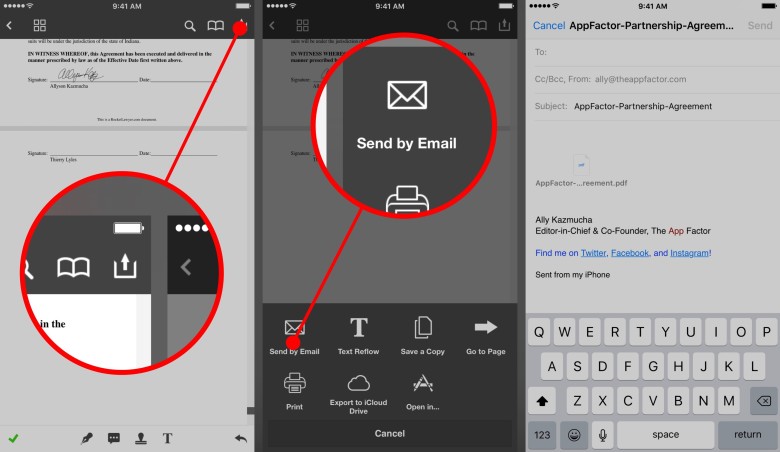 How to share a PDF on iPhone and iPad with PDF Expert 5