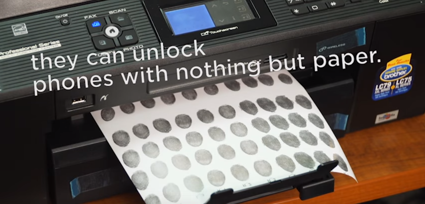 Smartphone fingerprint scanners fooled by inkjet printer Cult of Mac